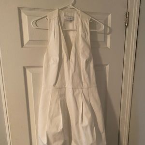 White cocktail midi dress